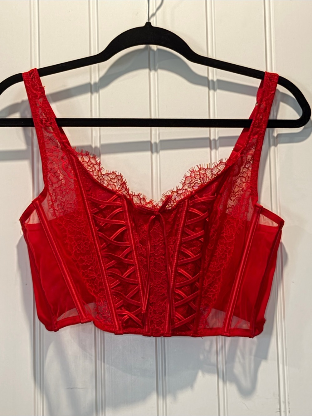 Victoria’s Secret Medium DD Dream Angels Unlined Lace-Up Corset
